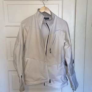 Patagonia white softshell jacket
